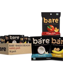 Bare Baked Crunchy, Fruit Variety Pack, 0.53 Ounce (Pack of 16)